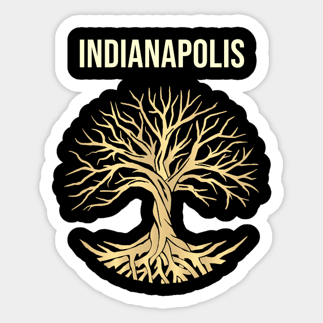 Tree Of Life City Indianapolis Sticker by flaskoverhand